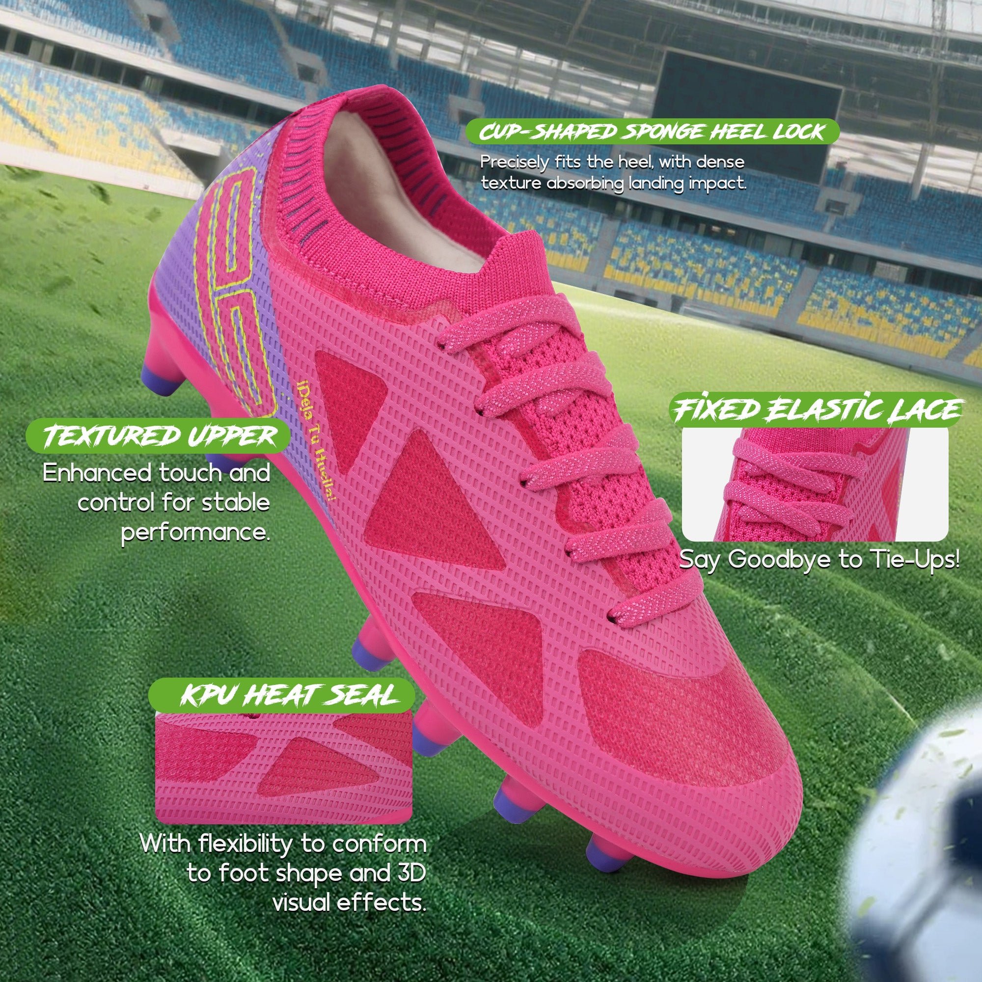 FlexiFit Firm Ground Soccer Cleats with Sock – brooman