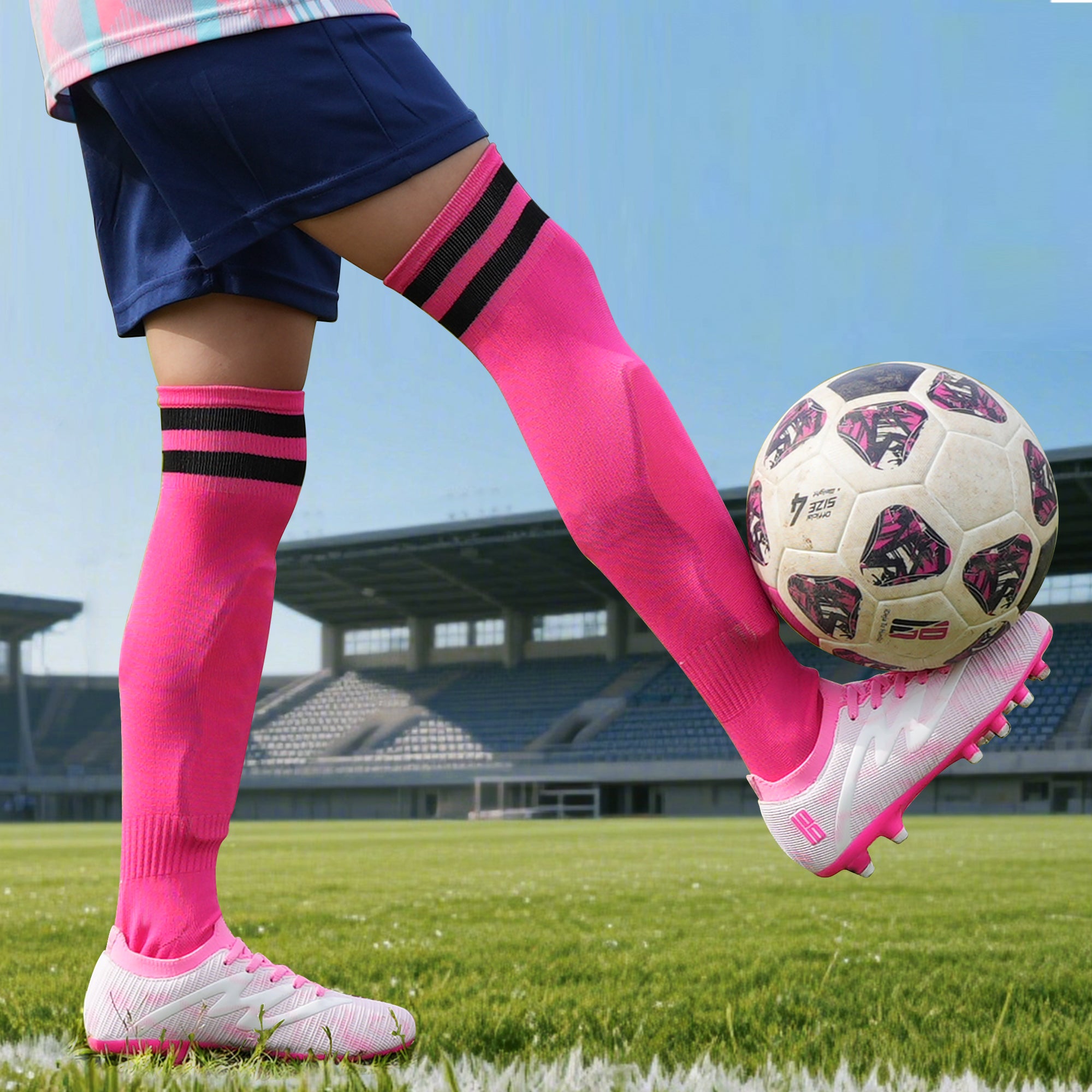 FootHug Firm Ground Soccer Cleats with Shin Guards and Socks – brooman