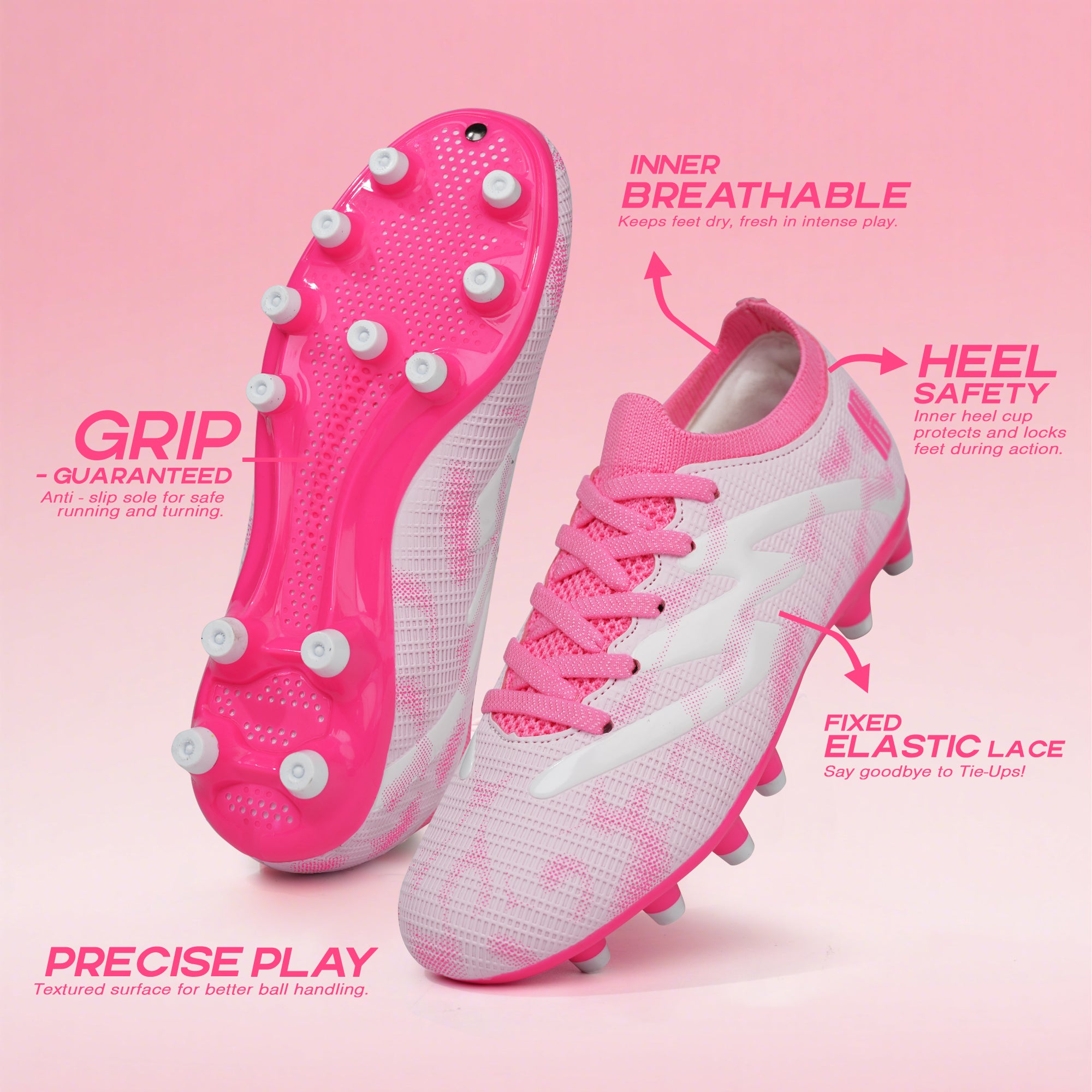 FootHug Firm Ground Soccer Cleats with Shin Guards and Socks – brooman