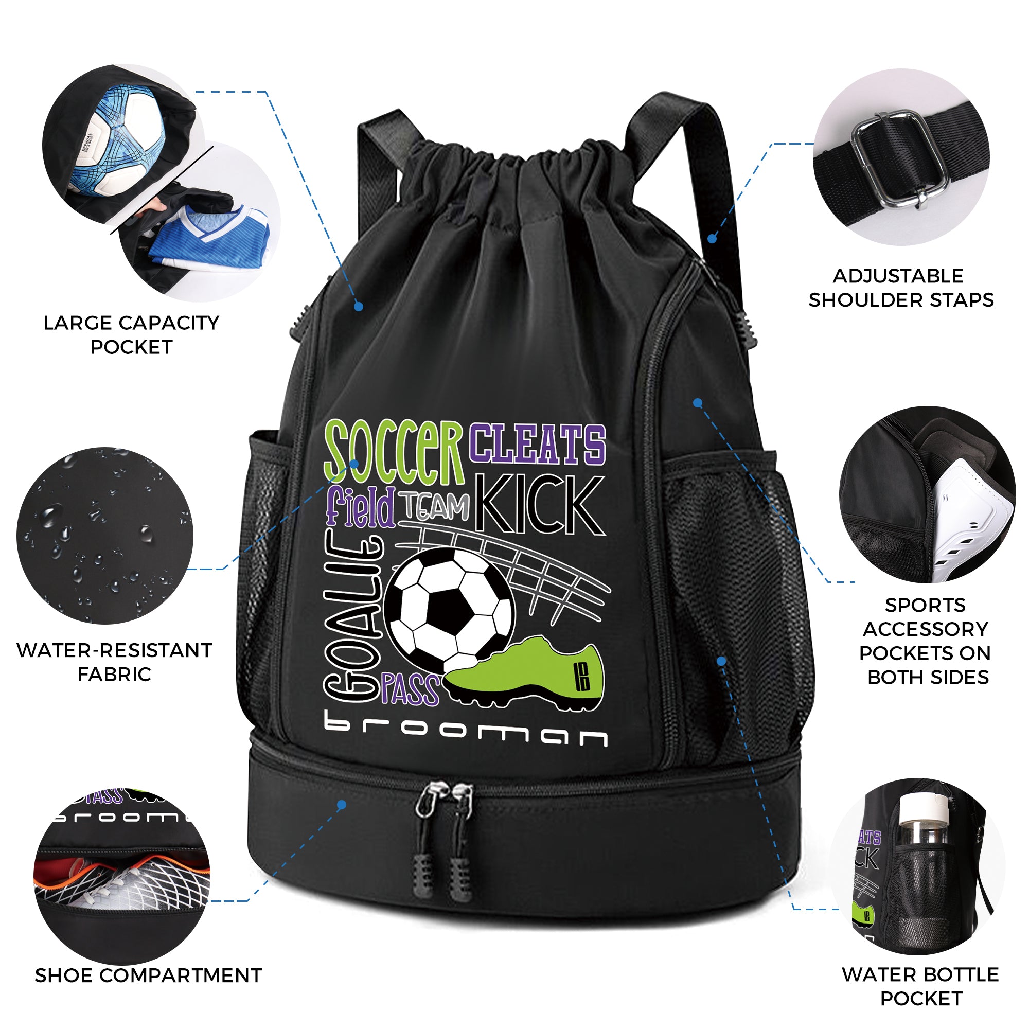 Girls soccer online backpack